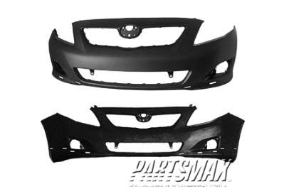 1000 | 2009-2010 TOYOTA COROLLA Front bumper cover S|XRS | TO1000342|5211902989