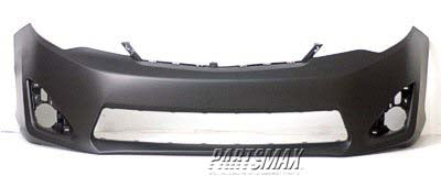 1000 | 2012-2014 TOYOTA CAMRY Front bumper cover HYBRID; prime | TO1000378|5211906974