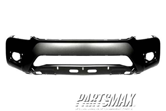 1000 | 2012-2015 TOYOTA TACOMA Front bumper cover BASE; w/Wheel Opening Flares; Fine Textured Black | TO1000382|5211904090