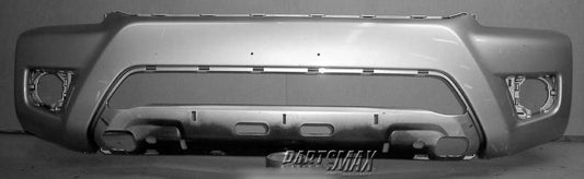 250 | 2012-2015 TOYOTA TACOMA Front bumper cover BASE|PRERUNNER; w/Wheel Opening Flares; Smooth; prime | TO1000383|5211904090-PFM
