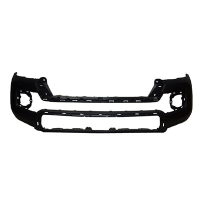 1000 | 2016-2021 TOYOTA TACOMA Front bumper cover w/o Fender Flare Holes; Textured Black | TO1000415|5211904220