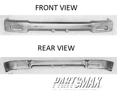 260 | 1992-1995 TOYOTA PICKUP Front bumper face bar 4WD; prime | TO1002103|5210135080