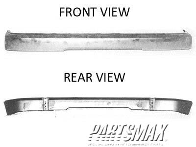 260 | 1995-1997 TOYOTA TACOMA Front bumper face bar 4WD; black | TO1002155|5210104070