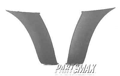 1004 | 2005-2011 TOYOTA TACOMA LT Front bumper extension outer black; w/o x-runner | TO1004170|5211304020