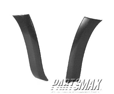 1004 | 2006-2008 TOYOTA RAV4 LT Front bumper extension outer black; code 202 | TO1004173|5210342060C1