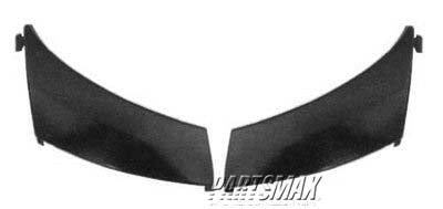 1005 | 2001-2004 TOYOTA SEQUOIA RT Front bumper extension outer plastic; prime | TO1005167|521120C900