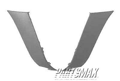 1005 | 2003-2005 TOYOTA 4RUNNER RT Front bumper extension outer Sport; gray - paint to match | TO1005168|5211235140