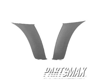 1005 | 2005-2011 TOYOTA TACOMA RT Front bumper extension outer black; w/o x-runner | TO1005170|5211204020
