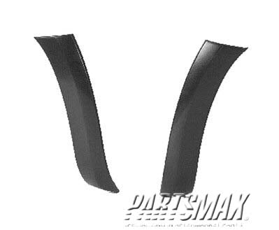 1005 | 2006-2008 TOYOTA RAV4 RT Front bumper extension outer black; code 202 | TO1005173|5210242060C1