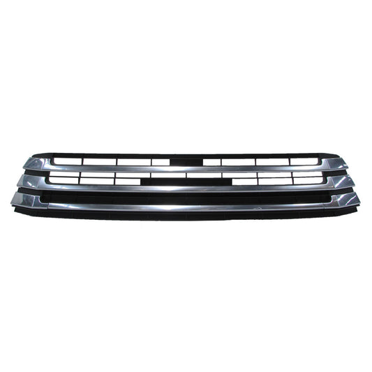 500 | 2017-2019 TOYOTA HIGHLANDER Front bumper grille w/o Around View Monitor; Chrome | TO1036174|531020E080