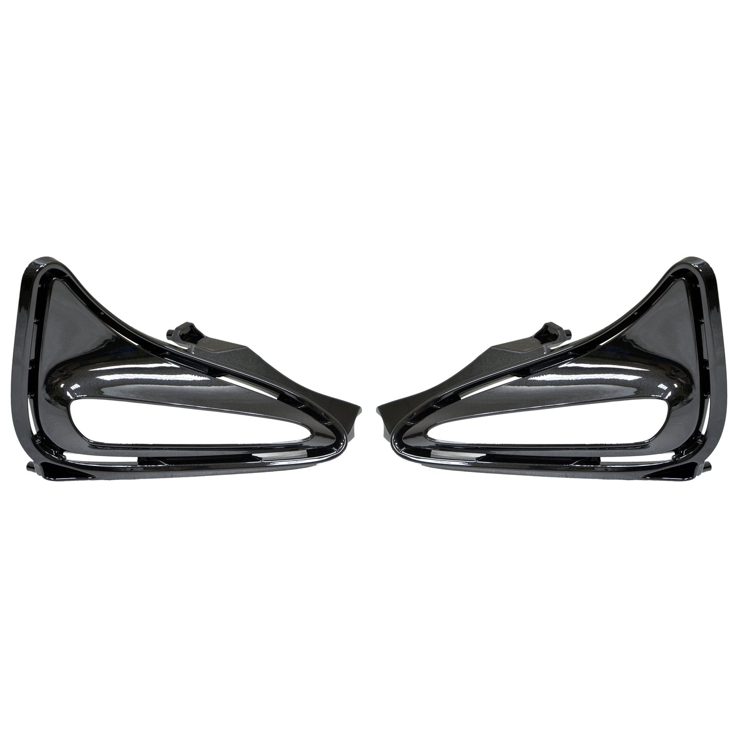510 | 2017-2019 TOYOTA COROLLA Front bumper insert CE|L|LE|LE ECO|XLE; Lamp Opening Cover; w/LED DRL; 1 Pair | TO1037104|8148102919