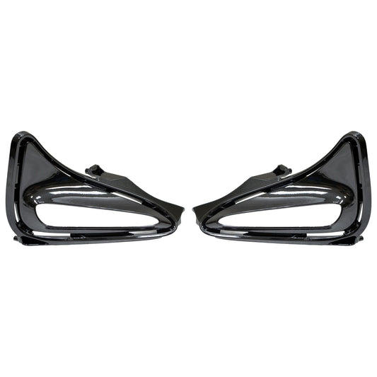 510 | 2017-2019 TOYOTA COROLLA Front bumper insert CE|L|LE|LE ECO|XLE; Lamp Opening Cover; w/LED DRL; 1 Pair | TO1037104|8148102919