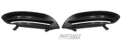 1038 | 2000-2002 TOYOTA AVALON LT Front bumper insert fog lamp hole cover; black- paint to match | TO1038113|52128AC020C0