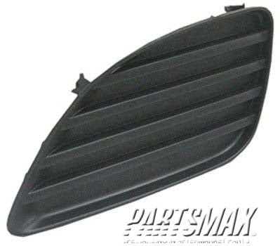 1038 | 2010-2011 TOYOTA CAMRY LT Front bumper insert Fog Lamp Hole Cover; w/o Fog Lamps | TO1038130|5212806140