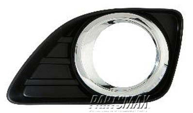 520 | 2010-2011 TOYOTA CAMRY LT Front bumper insert Fog Lamp Hole Cover; w/Fog Lamps; w/o Spoiler | TO1038131|5204006050