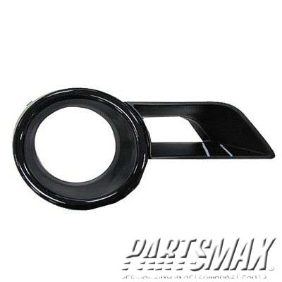 1038 | 2008-2010 TOYOTA HIGHLANDER LT Front bumper insert w/Fog Lamps; w/Towing Pkg; Black (Code 202); PTM | TO1038143|814820E040C0
