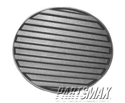 1039 | 2001-2004 TOYOTA SEQUOIA RT Front bumper insert fog lamp hole cover; black - paint to match | TO1039108|521270C020