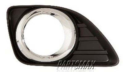 1039 | 2010-2011 TOYOTA CAMRY RT Front bumper insert Fog Lamp Hole Cover; w/Fog Lamps; w/o Spoiler | TO1039131|5203006050