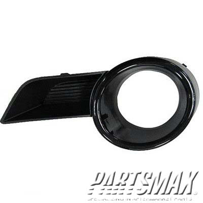 1039 | 2008-2010 TOYOTA HIGHLANDER RT Front bumper insert w/Fog Lamps; w/Towing Pkg; Black (Code 202); PTM | TO1039143|814810E030C0