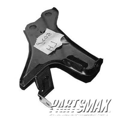 1067 | 1998-2000 TOYOTA TACOMA RT Front bumper bracket 2WD; Prerunner; reinforcement bracket | TO1067129|5201104050