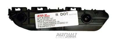 1067 | 2008-2010 TOYOTA HIGHLANDER RT Front bumper bracket Front bumper stay; plastic | TO1067167|521450E030