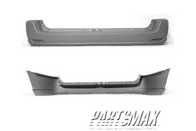 1100 | 2001-2007 TOYOTA SEQUOIA Rear bumper cover w/wheel opening flares; prime | TO1100200|521590C902