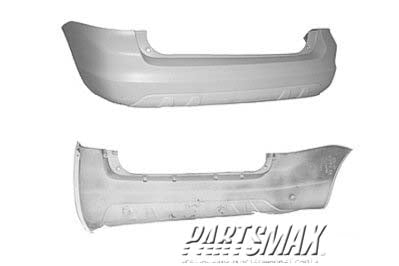 2430 | 2003-2008 TOYOTA MATRIX Rear bumper cover w/o spoiler; prime | TO1100207|521590Z902