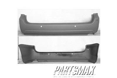 2430 | 2004-2010 TOYOTA SIENNA Rear bumper cover w/park sensor; prime | TO1100228|52159AE902