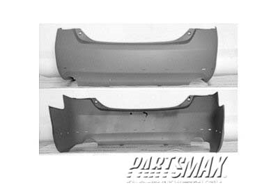 1100 | 2011-2011 TOYOTA CAMRY Rear bumper cover SE; w/Spoiler Holes | TO1100246|5215906951