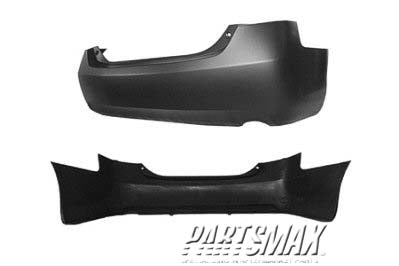 1100 | 2007-2011 TOYOTA CAMRY Rear bumper cover Japan built; w/4cyl | TO1100247|5215906950