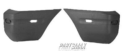 2440 | 1996-2000 TOYOTA RAV4 Rear bumper face bar 4dr SUV; standard; w/o bumper extension; left; dark gray | TO1102233|5216242926