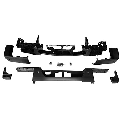 2450 | 2016-2017 TOYOTA TUNDRA Rear bumper assembly Resin; To 1-17; w/o Tow Hitch; w/Park; w/Blind Spot; PTM; see notes | TO1103132|520230C122-PFM