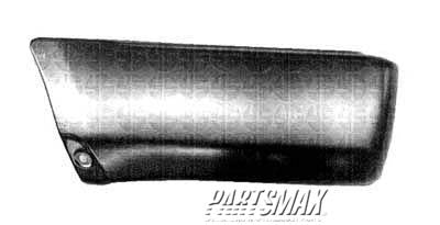 1104 | 1999-2002 TOYOTA 4RUNNER LT Rear bumper extension outer base model/SR5; w/fender flare; black - paint to match | TO1104115|5210735901