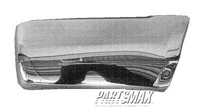 1105 | 1996-1998 TOYOTA 4RUNNER RT Rear bumper extension outer Limited; bright | TO1105103|5210635081