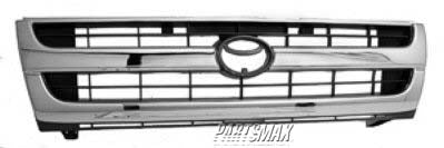 1200 | 1997-2000 TOYOTA TACOMA Grille assy 2WD; bright & black; except Prerunner | TO1200205|5310004070