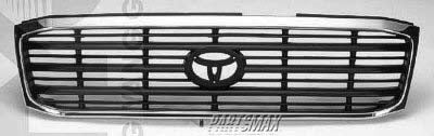 1200 | 1998-2002 TOYOTA LAND CRUISER Grille assy bright & black | TO1200219|5311160340