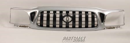 860 | 2001-2004 TOYOTA TACOMA Grille assy w/o S-Runner; bright & black | TO1200248|5310004240