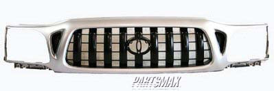 1200 | 2001-2004 TOYOTA TACOMA Grille assy w/o S-Runner; argent & gray | TO1200249|5310004250B0