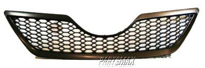 860 | 2007-2009 TOYOTA CAMRY Grille assy SE; black; code 202 | TO1200291|5310106180C0