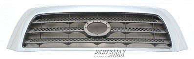 1200 | 2007-2009 TOYOTA TUNDRA Grille assy Limited; w/Chr Frame; Slv-Gray | TO1200303|531000C180