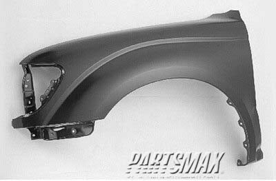 1240 | 2001-2004 TOYOTA TACOMA LT Front fender assy w/o wheel opening flare | TO1240180|5380204070