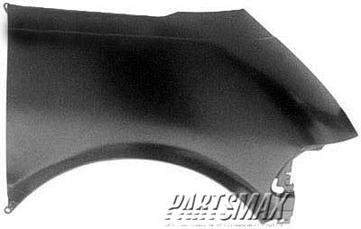 1241 | 1991-1993 TOYOTA PREVIA RT Front fender assy all | TO1241147|5380128080