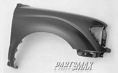 60 | 2001-2004 TOYOTA TACOMA RT Front fender assy w/o wheel opening flare | TO1241180|5380104050