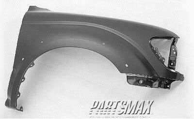 1241 | 2001-2004 TOYOTA TACOMA RT Front fender assy w/wheel opening flare; w/bracket; except Stepside | TO1241188|5380104060
