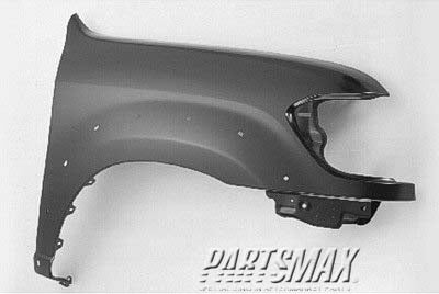 1241 | 2001-2004 TOYOTA SEQUOIA RT Front fender assy w/wheel opening flare | TO1241201|538010C080
