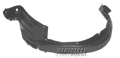 130 | 2005-2011 TOYOTA TACOMA LT Front fender inner panel BASE|X-RUNNER; 2WD; Polyethylene | TO1248134|5387604150