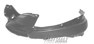 130 | 2005-2011 TOYOTA TACOMA LT Front fender inner panel fender liner; 4WD; polyethylene | TO1248135|5387604160
