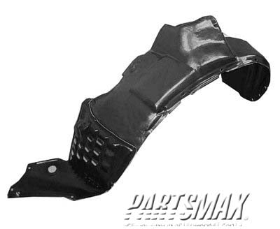 1250 | 2006-2007 TOYOTA HIGHLANDER LT Front fender splash shield HYBRID; plastic liner | TO1250115|5380648051