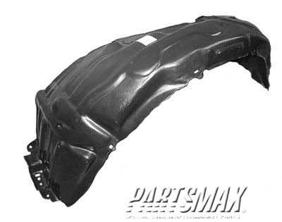 1250 | 2007-2011 TOYOTA CAMRY LT Front fender splash shield Japan Built; plastic liner | TO1250122|5387606060