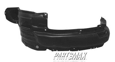 1250 | 2006-2009 TOYOTA 4RUNNER LT Front fender splash shield plastic liner | TO1250124|5387635090